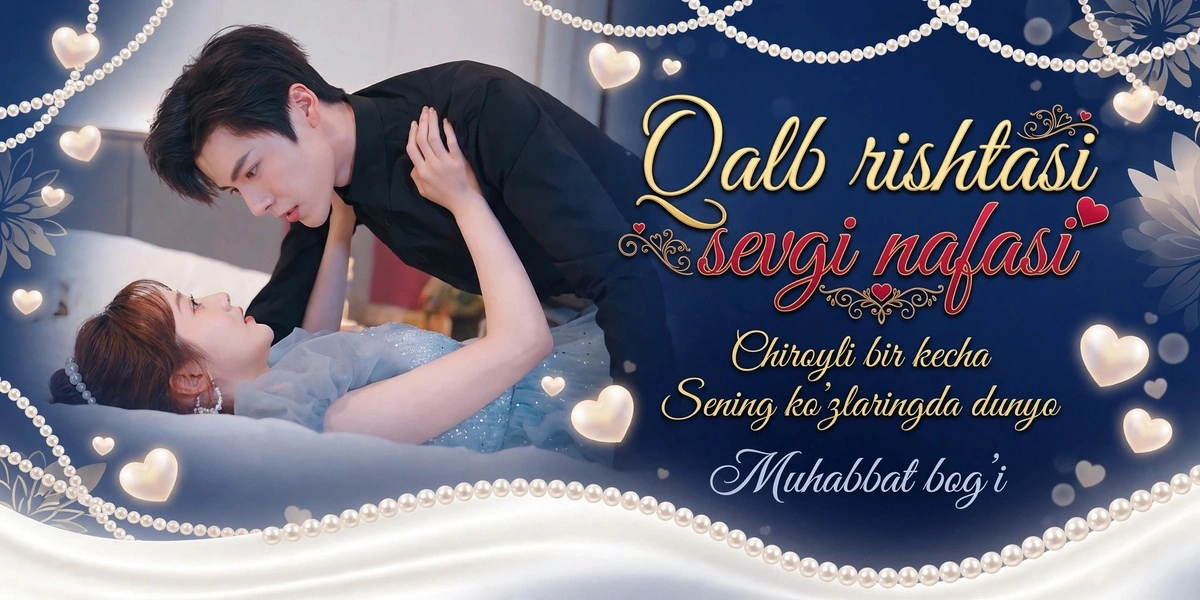Qalb Rishtasi Sevgi Nafasi o'zbek tilida HD banner