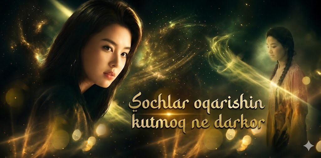 Sochlar oqarishini kutmoq ne darkor (2026) — barcha qismlari O'zbek tilida HD Xitoy mini serial dramasi